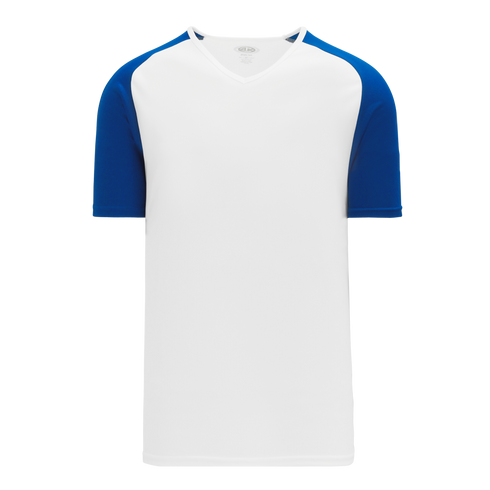 Athletic Knit V-Neck Baseball Jersey with Contrasting Shoulders (BA1375)